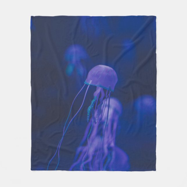 Cool Seascape Fleece Blanket (Front)