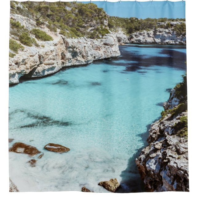 Cool Seascape Shower Curtain (Front)