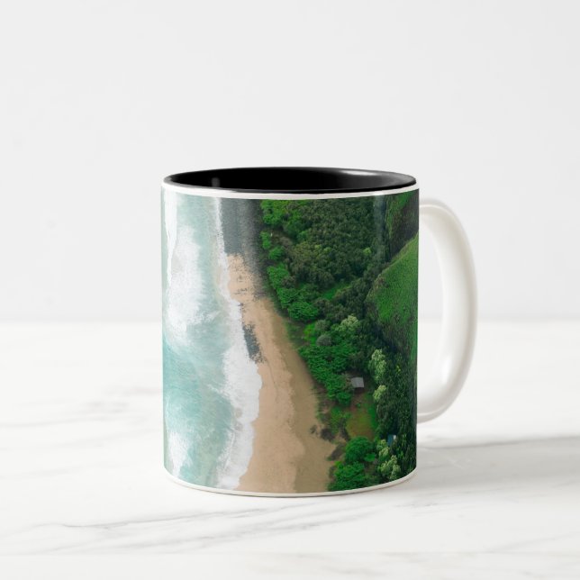 Cool Seascape Two-Tone Coffee Mug (Front Right)
