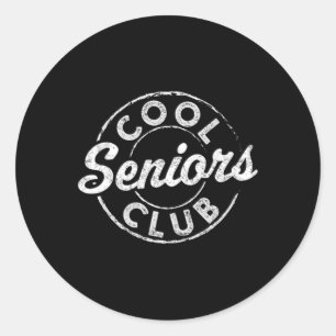 Cool Senior Club Cl Of 2025 Graduation Gifts Gradu Classic Round Sticker
