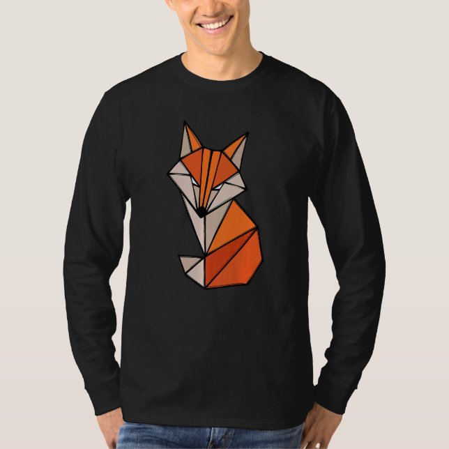 Cool Shapes Polygon Style Figures Creative Artwork T-Shirt (Front)