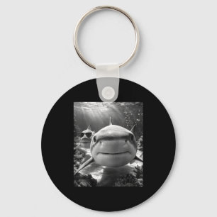 Cool Shark Animal Selfie Key Ring