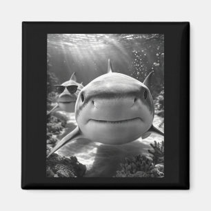 Cool Shark Animal Selfie Magnet