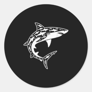 Cool Shark Costume For Men Women Kid Great White S Classic Round Sticker