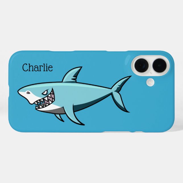 Cool Shark custom name phone cases (Back (Horizontal))