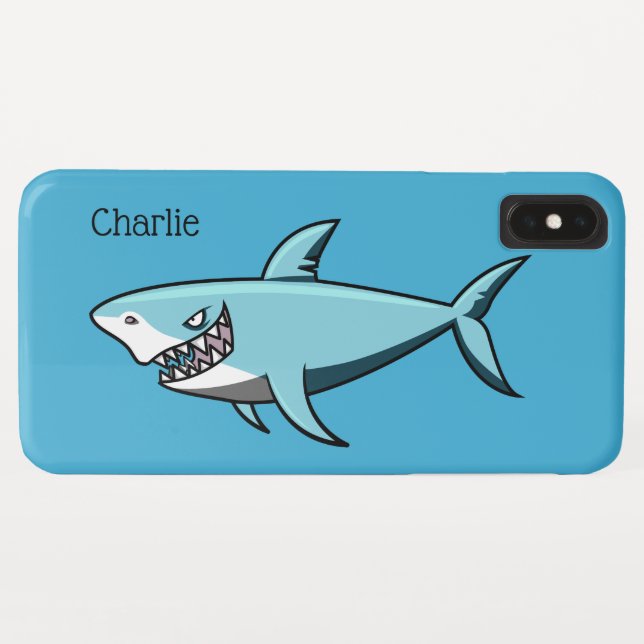 Cool Shark custom name phone cases (Back (Horizontal))