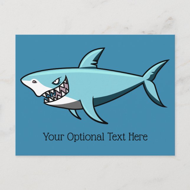 Cool Shark custom text postcard (Front)