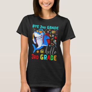 Cool Shark Goodbye 2nd Grade Graduation Hello 3rd T-Shirt