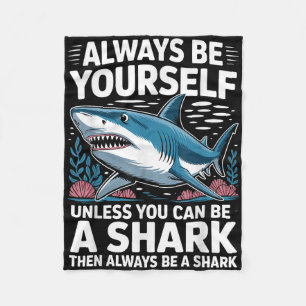 Cool Shark Novelty For Men Women Kids Shark Fan Sh Fleece Blanket