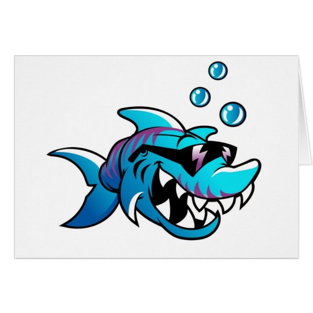 Cool Shark with sunglasses (Front Horizontal)