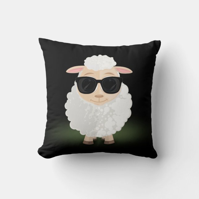Cool Sheep  Cushion (Front)