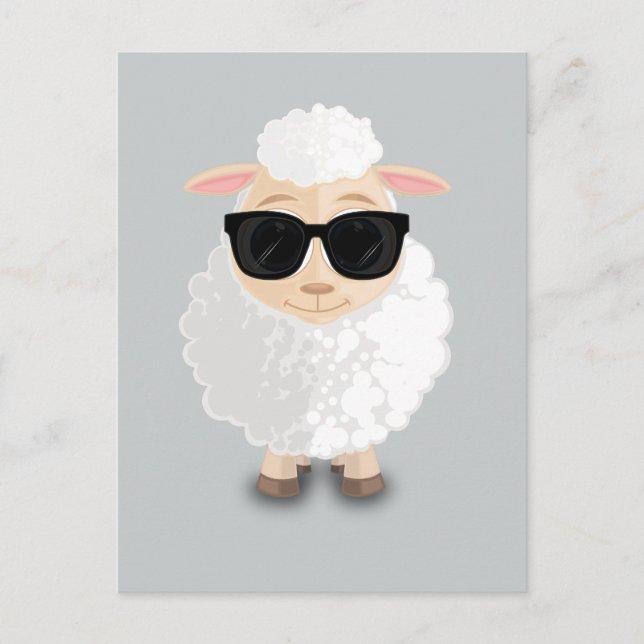 Cool Sheep Postcard (Front)