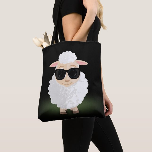 Cool Sheep Tote Bag (Close Up)
