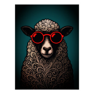 Cool Sheep Wall Art