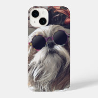 Cool Shih Tzu long hair vintage Sunglasses Photo