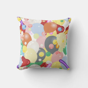 Cool Shiny Multi-Color Balloon Styles Cushion