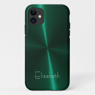 Cool Shiny Radial Steel Metal iPhone 11 Case