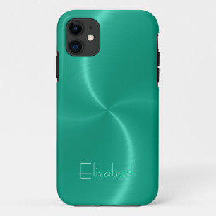 Cool Shiny Radial Steel Metal iPhone 11 Case