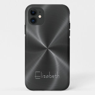 Cool Shiny Radial Steel Metal iPhone 11 Case