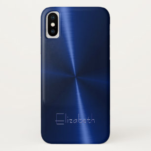 Cool Shiny Radial Steel Metal iPhone X Case