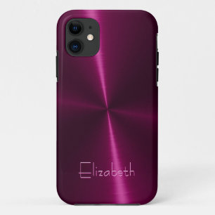 Cool Shiny Radial Steel Metal iPhone 11 Case