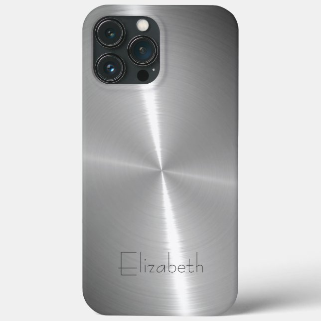 Cool Shiny Radial Steel Metallic Case-Mate iPhone Case (Back)