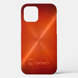 Cool Shiny Radial Steel Metallic iPhone 12 Pro Case