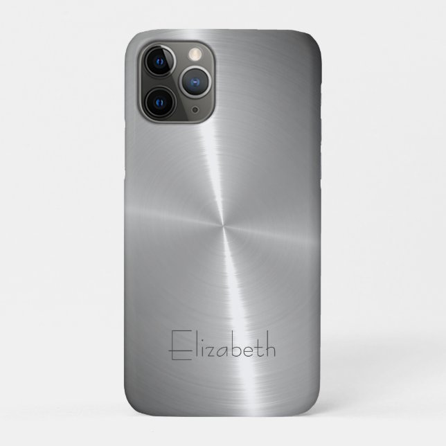Cool Shiny Radial Steel Metallic Case-Mate iPhone Case (Back)