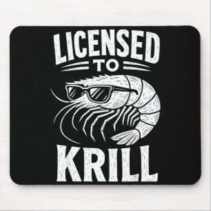 Cool shrimp cajun seafood shrimping mouse pad