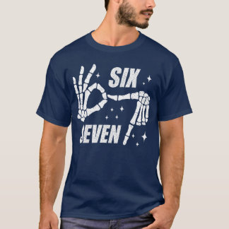 Cool Si Seven Number Gen Alpha Slang 6 7rending Me T-Shirt