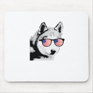 Cool Siberian Husky Dog Mouse Pad