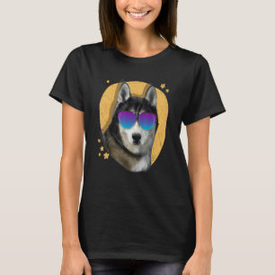 Cool Siberian Husky T Shirt Gift for Men Women Boy