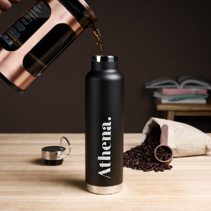 Cool Signature Trendy Stylish Custom Name Water Bottle