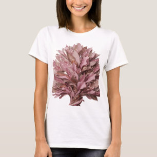 Cool Silver FANCY PINK FLOWERS Bold Design T-Shirt