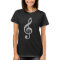 Cool silver glitter shining effects treble clef