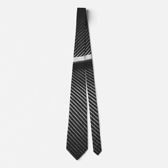 Cool silver grey elegant texture geometric lines tie (Front)
