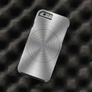 Cool Silver Metallic Look Tough iPhone 6 Case