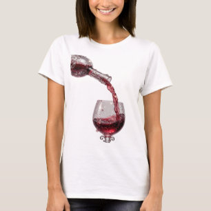 Cool Silver RED WINE Statement Tee