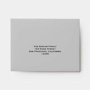Cool Silver RSVP Envelope