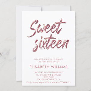 Cool Simple Elegant  rose gold minimalist chic  Invitation