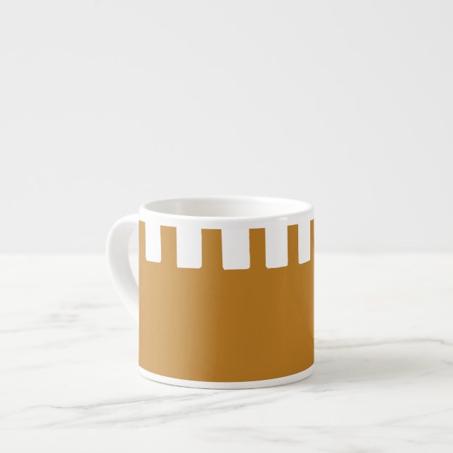 Cool Simple Unique Pattern Espresso Cup (Front Left)