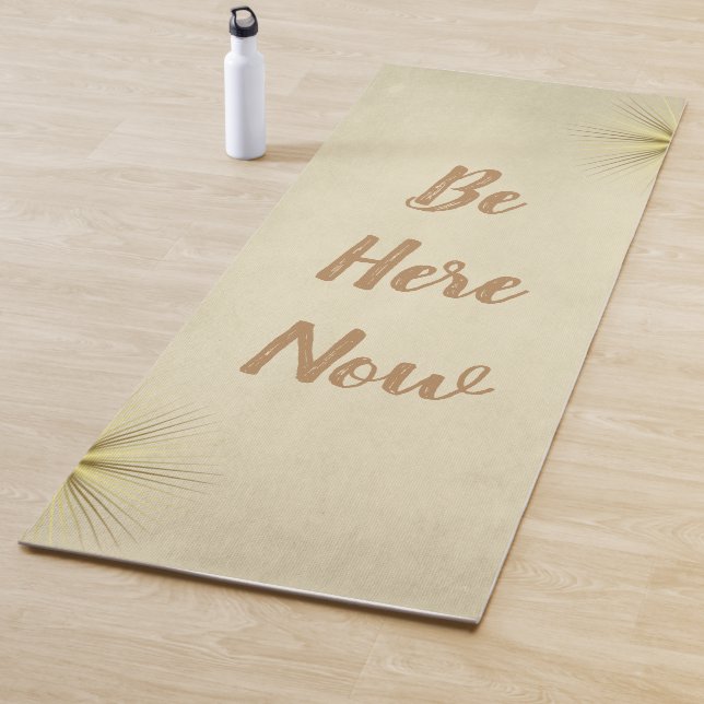 Cool Simple Yoga Mats-Be Here Now Yoga Mat (In Situ)