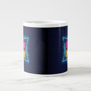 Cool Simulated Neon GAME OVER sign Large Coffee Mug