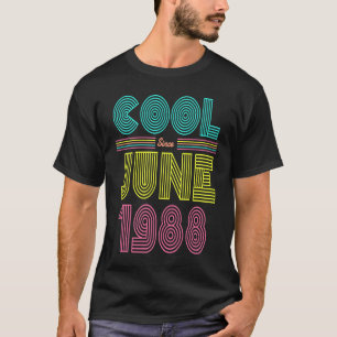 Cool Since June 1988 35th Birthday Party Men Women T-Shirt