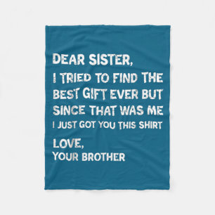 Cool Sister Dear I Tried Find Fleece Blanket