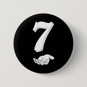 Cool Six Seven 6 7 Meme Gen Alpha Slang Costume Ma Cm Round Badge
