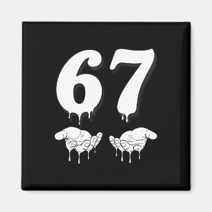 Cool Six Seven 6 7 Meme Gen Alpha Slang Costume Ma Magnet