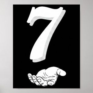 Cool Six Seven 6 7 Meme Gen Alpha Slang Costume Ma Poster