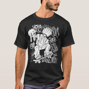 Cool Skate Fans HipHop Skateboarding Gift T-Shirt