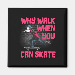Cool Skateboard Art For Men Women Skateboarding Sk Magnet